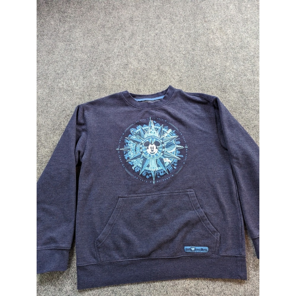 Walt Disney World Mickey Mouse Discover the Magic Navy Blue Sweatshirt (M)
